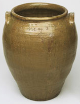 storage jar made by Dave Drake, Edgefield, SC, Philadelphia Museum of Art collections