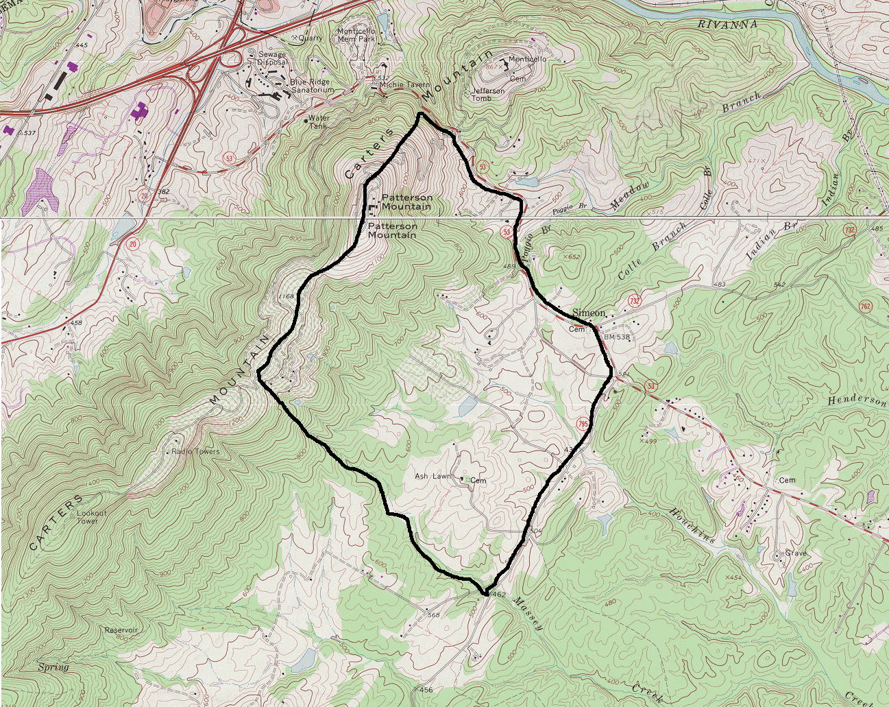 area map