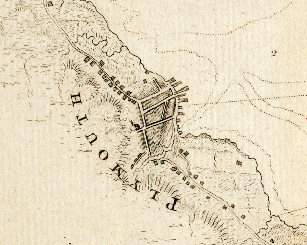 1780 Plymouth map excerpt