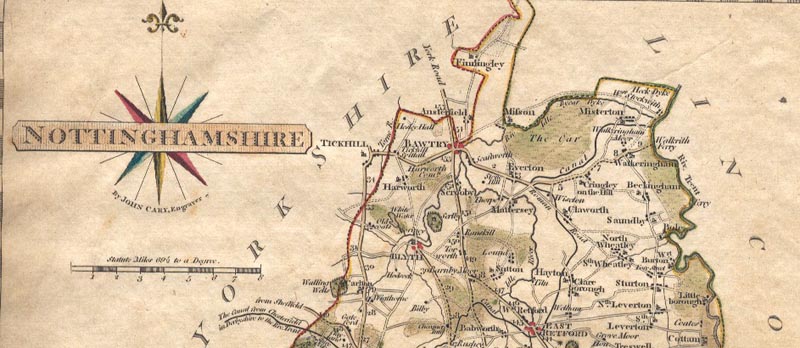 Scrooby map