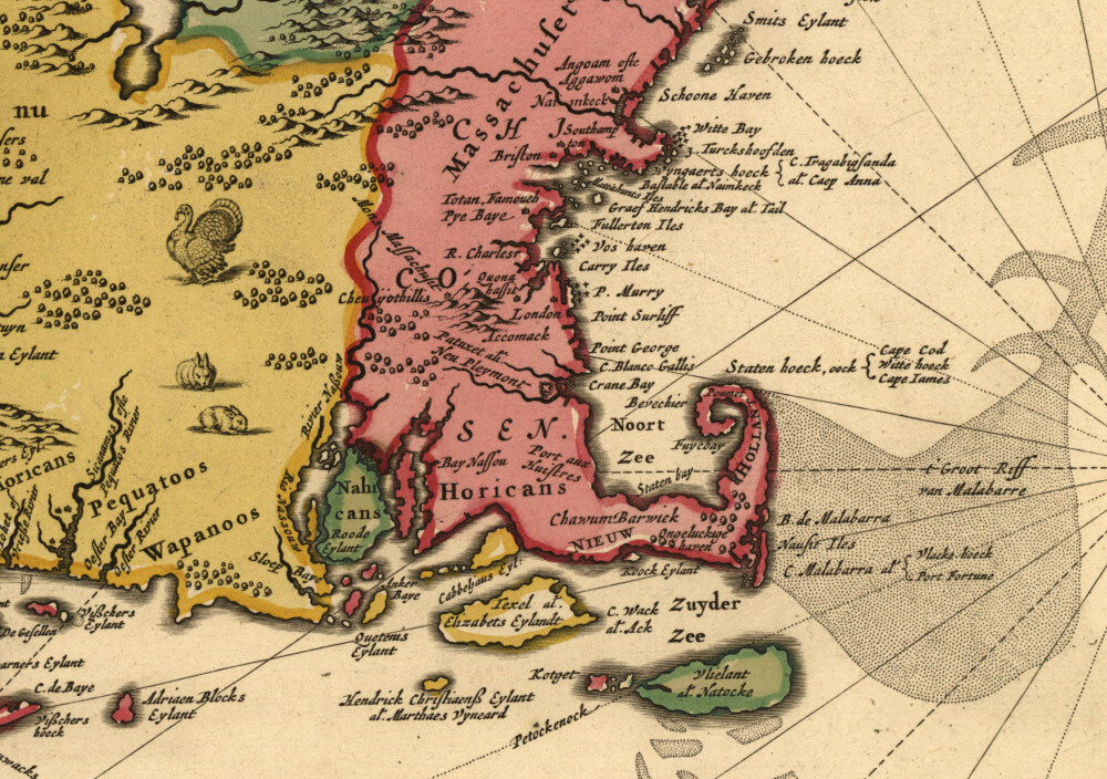 Novi Belgii Novarque Angliae, circa 1685