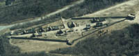 Aerial view of Plimoth Plantation Living History Museum