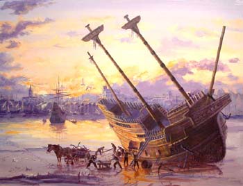 Mayflower's end, 1624 on the Thames,