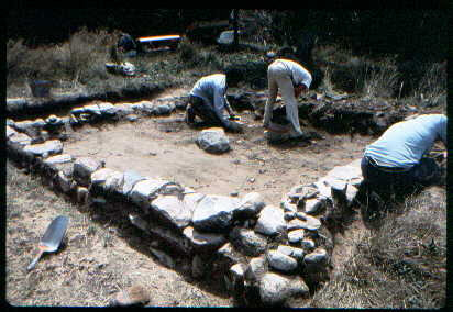 Excavations at Parting Ways in 1975