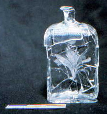 19th century glass decanter