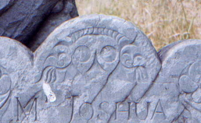 Plympton County gravestone depicted as Stone 11 in Figure 3 of study entitled Death's Head, Cherub, Urn and Willow